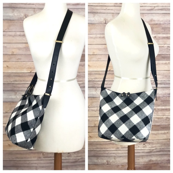 buffalo check crossbody purse